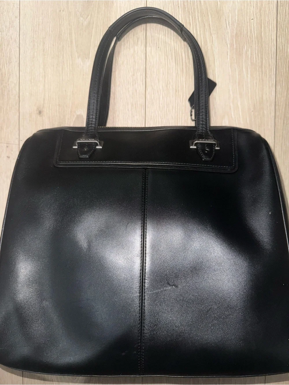 Black Coach Large Leather Handbag - Picture 2 of 9